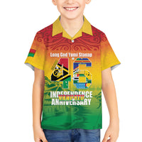 Vanuatu Indipendens Dei Kid Hawaiian Shirt Yumi 46th Independence Anniversary