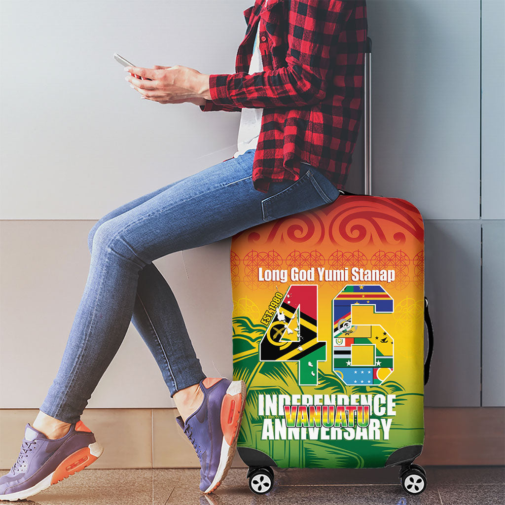 Vanuatu Indipendens Dei Luggage Cover Yumi 46th Independence Anniversary