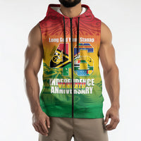 Vanuatu Indipendens Dei Sleeveless Zip Hoodie Yumi 46th Independence Anniversary