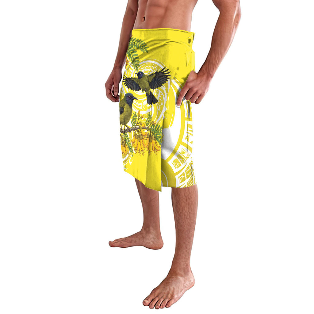 Bellbird New Zealand Lavalava Korimako Kowhai Maori Pattern