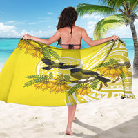 Bellbird New Zealand Sarong Korimako Kowhai Maori Pattern