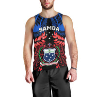 Personalised Samoa Men Tank Top Heritage Festival Samoan Tattoo With Ula Fala Kava Bowl LT14 - Polynesian Pride