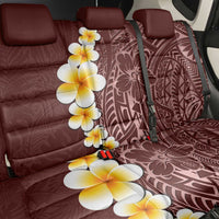 Oxblood Tropical Plumeria With Galaxy Polynesian Art Back Car Seat Cover LT14 - Polynesian Pride
