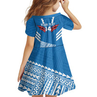 Custom Toa Samoa Rugby Family Matching Summer Maxi Dress and Hawaiian Shirt Samoan Siva Tau Uso Aso Uma LT14 - Polynesian Pride