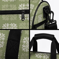 Vesuvian Green Palaka Quilt Hawaii Duffle Bag Traditional Hawaii-plaid Pattern