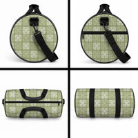 Vesuvian Green Palaka Quilt Hawaii Duffle Bag Traditional Hawaii-plaid Pattern
