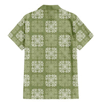 Vesuvian Green Palaka Quilt Hawaii Family Matching Mermaid Dress and Hawaiian Shirt Traditional Hawaii-plaid Pattern LT14 - Polynesian Pride