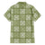 Vesuvian Green Palaka Quilt Hawaii Family Matching Off The Shoulder Long Sleeve Dress and Hawaiian Shirt Traditional Hawaii-plaid Pattern - Polynesian Pride