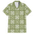 Vesuvian Green Palaka Quilt Hawaii Family Matching Off Shoulder Maxi Dress and Hawaiian Shirt Traditional Hawaii-plaid Pattern - Polynesian Pride