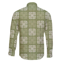 Vesuvian Green Palaka Quilt Hawaii Family Matching Puletasi and Hawaiian Shirt Traditional Hawaii-plaid Pattern - Polynesian Pride
