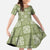 Vesuvian Green Palaka Quilt Hawaii Family Matching Summer Maxi Dress and Hawaiian Shirt Traditional Hawaii-plaid Pattern - Polynesian Pride