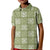 Vesuvian Green Palaka Quilt Hawaii Kid Polo Shirt Traditional Hawaii-plaid Pattern - Polynesian Pride
