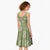 Vesuvian Green Palaka Quilt Hawaii Midi Dress Traditional Hawaii-plaid Pattern - Polynesian Pride