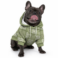 Vesuvian Green Palaka Quilt Hawaii Pet Hoodie Traditional Hawaii-plaid Pattern LT14 - Polynesian Pride