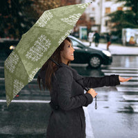 Vesuvian Green Palaka Quilt Hawaii Umbrella Traditional Hawaii-plaid Pattern - Polynesian Pride