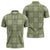 Vesuvian Green Palaka Quilt Hawaii Zipper Polo Shirt Traditional Hawaii-plaid Pattern - Polynesian Pride
