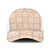 Beige Palaka Quilt Hawaii Baseball Net Cap Traditional Hawaii-plaid Pattern - Polynesian Pride