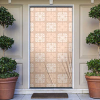 Beige Palaka Quilt Hawaii Door Cover Traditional Hawaii-plaid Pattern LT14 Beige - Polynesian Pride
