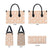 Beige Palaka Quilt Hawaii Leather Bag Traditional Hawaii-plaid Pattern - Polynesian Pride