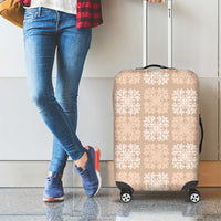 Beige Palaka Quilt Hawaii Luggage Cover Traditional Hawaii-plaid Pattern - Polynesian Pride