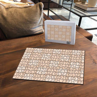 Beige Palaka Quilt Hawaii Puzzle Traditional Hawaii-plaid Pattern - Polynesian Pride