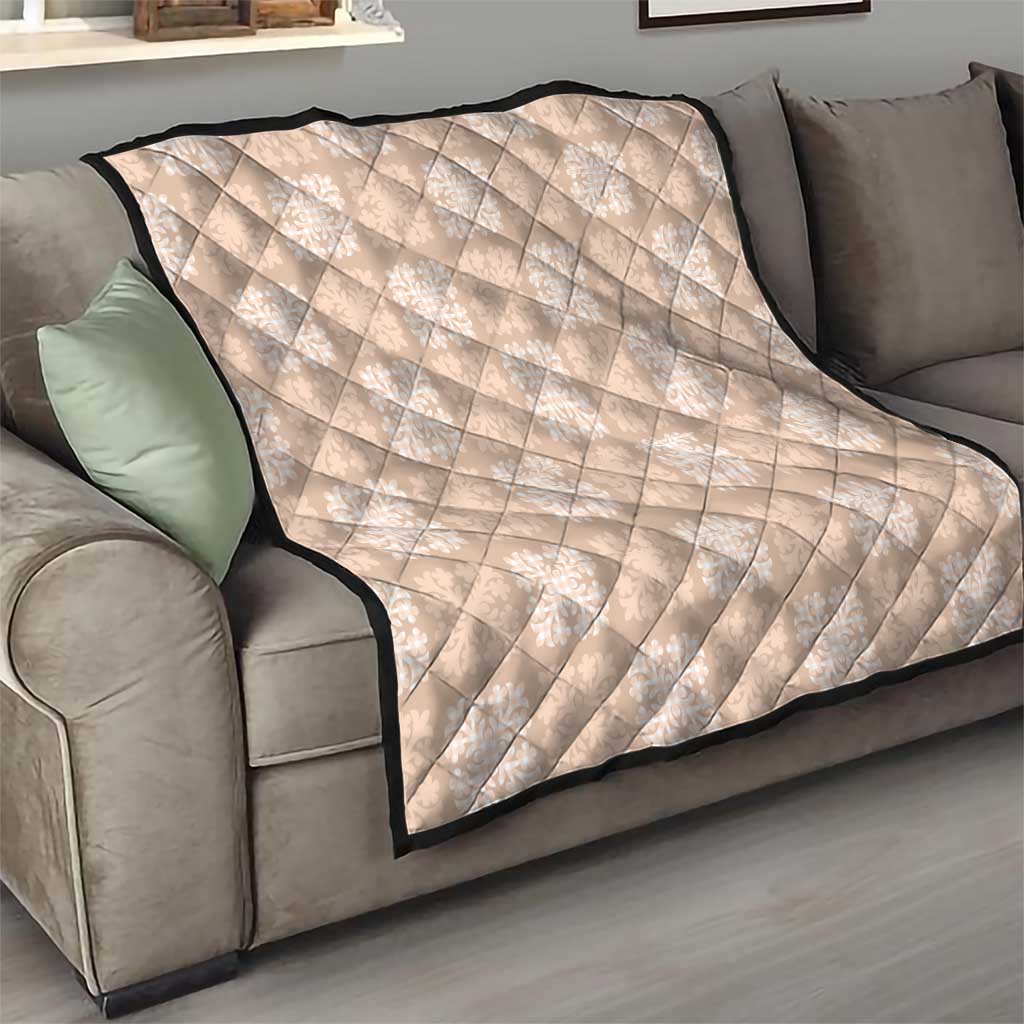 Beige Palaka Quilt Hawaii Quilt Traditional Hawaii-plaid Pattern - Polynesian Pride