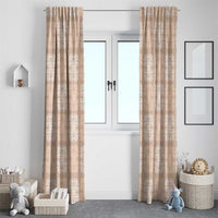 Beige Palaka Quilt Hawaii Window Curtain Traditional Hawaii-plaid Pattern - Polynesian Pride