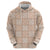 Beige Palaka Quilt Hawaii Zip Hoodie Traditional Hawaii-plaid Pattern - Polynesian Pride