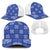 Royal Blue Palaka Quilt Hawaii Baseball Net Cap Traditional Hawaii-plaid Pattern - Polynesian Pride