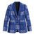 Royal Blue Palaka Quilt Hawaii Blazer Traditional Hawaii-plaid Pattern - Polynesian Pride