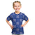 Royal Blue Palaka Quilt Hawaii Kid T Shirt Traditional Hawaii-plaid Pattern - Polynesian Pride