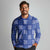 Royal Blue Palaka Quilt Hawaii Long Sleeve Polo Shirt Traditional Hawaii-plaid Pattern - Polynesian Pride