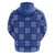 Royal Blue Palaka Quilt Hawaii Zip Hoodie Traditional Hawaii-plaid Pattern - Polynesian Pride