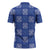 Royal Blue Palaka Quilt Hawaii Zipper Polo Shirt Traditional Hawaii-plaid Pattern - Polynesian Pride