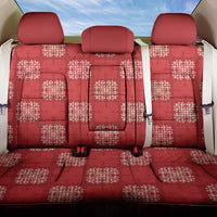 Red Palaka Quilt Hawaii Back Car Seat Cover Traditional Hawaii-plaid Pattern - Polynesian Pride