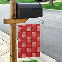 Red Palaka Quilt Hawaii Garden Flag Traditional Hawaii-plaid Pattern - Polynesian Pride