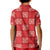 Red Palaka Quilt Hawaii Kid Polo Shirt Traditional Hawaii-plaid Pattern - Polynesian Pride
