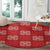 Red Palaka Quilt Hawaii Round Carpet Traditional Hawaii-plaid Pattern - Polynesian Pride