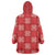 Red Palaka Quilt Hawaii Wearable Blanket Hoodie Traditional Hawaii-plaid Pattern - Polynesian Pride
