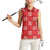 Red Palaka Quilt Hawaii Women Sleeveless Polo Shirt Traditional Hawaii-plaid Pattern - Polynesian Pride