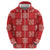 Red Palaka Quilt Hawaii Zip Hoodie Traditional Hawaii-plaid Pattern - Polynesian Pride