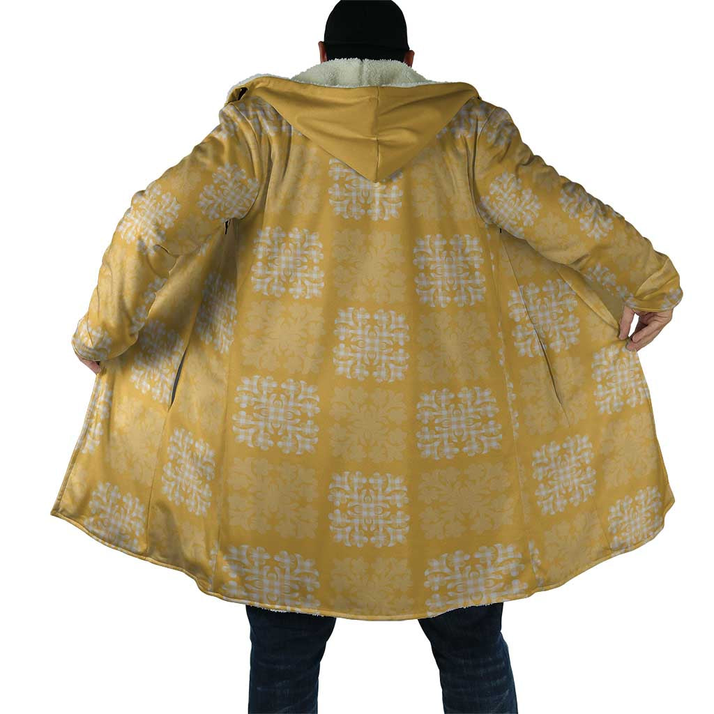 Yellow Palaka Quilt Hawaii Cloak Traditional Hawaii-plaid Pattern - Polynesian Pride