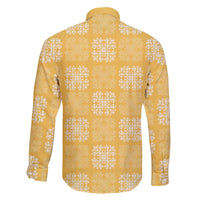Yellow Palaka Quilt Hawaii Family Matching Tank Maxi Dress and Hawaiian Shirt Traditional Hawaii-plaid Pattern LT14 - Polynesian Pride