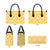 Yellow Palaka Quilt Hawaii Leather Bag Traditional Hawaii-plaid Pattern - Polynesian Pride