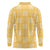 Yellow Palaka Quilt Hawaii Long Sleeve Polo Shirt Traditional Hawaii-plaid Pattern - Polynesian Pride