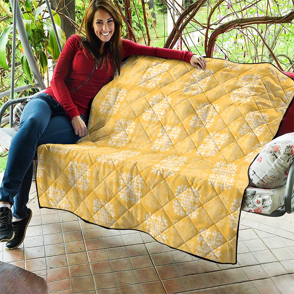 Yellow Palaka Quilt Hawaii Quilt Traditional Hawaii-plaid Pattern - Polynesian Pride