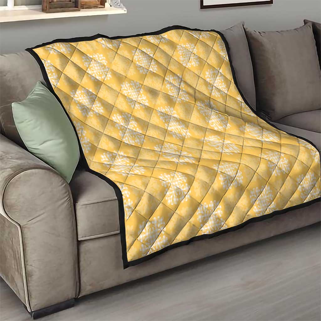 Yellow Palaka Quilt Hawaii Quilt Traditional Hawaii-plaid Pattern - Polynesian Pride