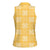Yellow Palaka Quilt Hawaii Women Sleeveless Polo Shirt Traditional Hawaii-plaid Pattern - Polynesian Pride