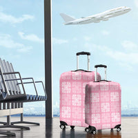 Pink Palaka Quilt Hawaii Luggage Cover Traditional Hawaii-plaid Pattern LT14 - Polynesian Pride