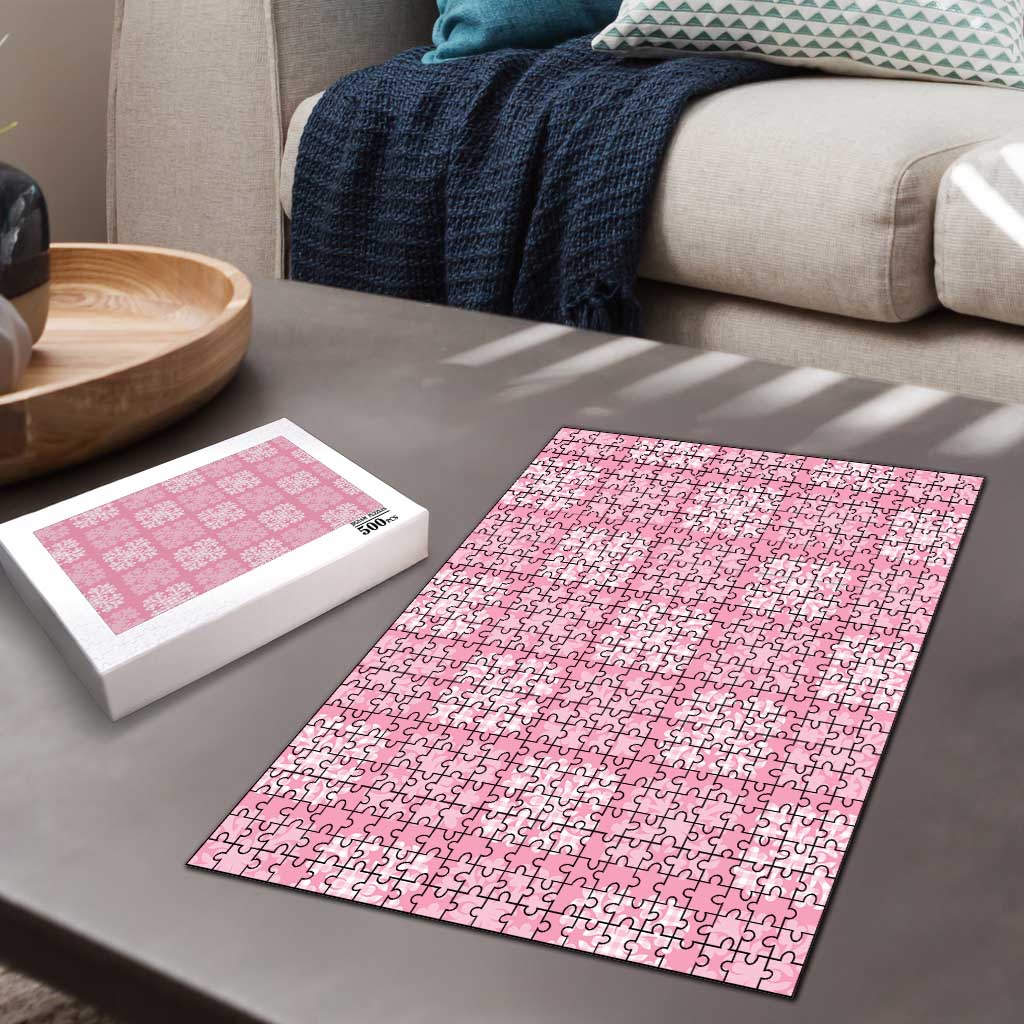 Pink Palaka Quilt Hawaii Puzzle Traditional Hawaii-plaid Pattern - Polynesian Pride